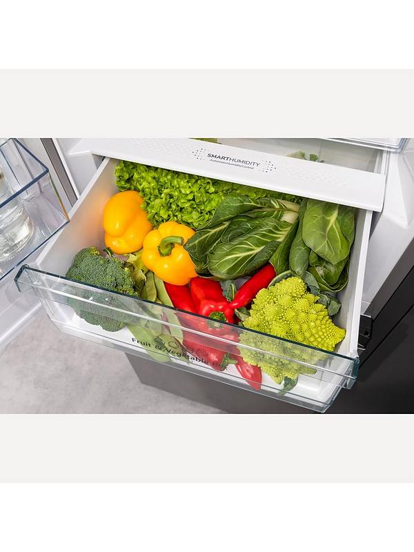Hisense RM469N4ACEUK 60cm Wide, Triple Door, Freestanding Fridge Freezer - Stainless Steel - Image 7